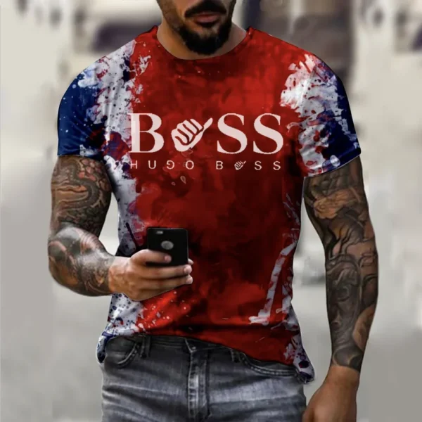 3D Pattern Men's T-shirt Printing Unisex Round Neck Short Sleeve Street Fashion High Quality Large Summer Personalized Clothing