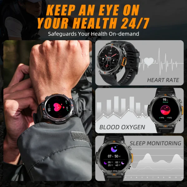 Smartwatch with health tracking features.