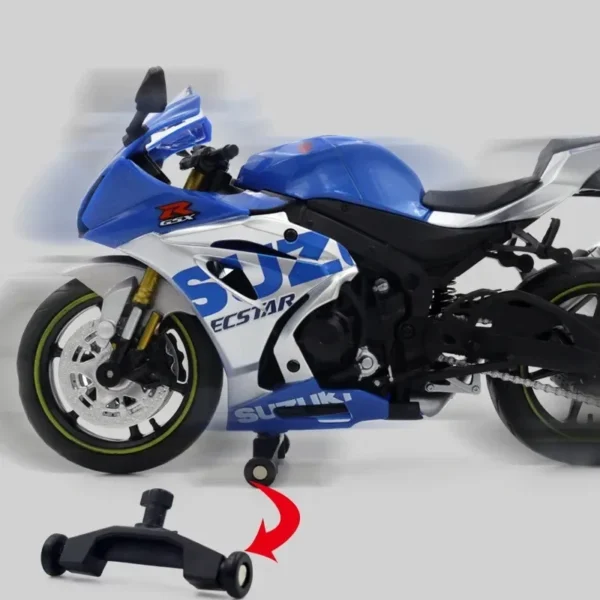 1:12 Alloy Racing Motorcycle Model Diecast Street Cross-Country Motorcycle Model for Suzuki GSX-R1000R Simulation Kids Toy Gift - Image 6