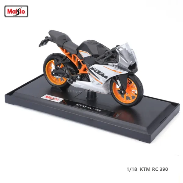 Maisto 1:18 KTM RC 390 CBR1000RR-R 2021 YZF-R1 Naked V4 S YAMAHA MT-07 2018 motorcycle motorcycle Model collection gift toy - Image 2