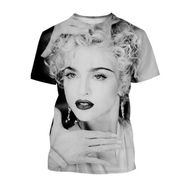 Men's and Women's Fashionable T-shirts, Classical Street Clothing with Lead Singer 3D Printing, Hip-hop Clothing - Image 6