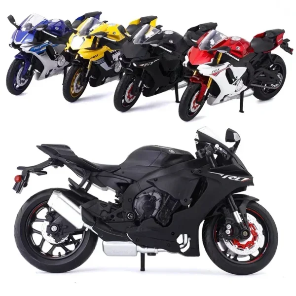 1:12 Yamaha YZF-R1 YZFR1 Racing Motorcycles Simulation Alloy Motorcycle Model Shock Absorbers Collection Toy Car Kid Gift - Image 4