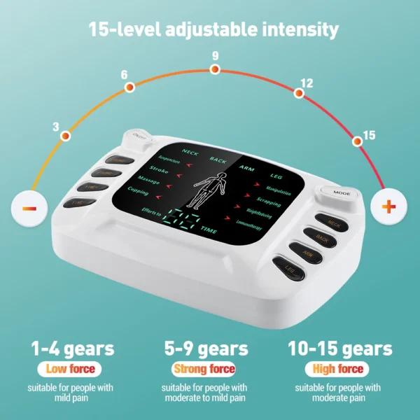 Digital Massager Physical Therapy Device Tense Electro Stimulator Meridian Massage Machine Electronic Pulse for Neck Back Relax - Image 4