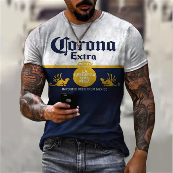 Vintage T Shirt 3D Printed Racing Short Sleeve Harajuku Round Neck Summer Tee Shirt Casual Tops Men Streetwear Fashion Clothing - Image 4