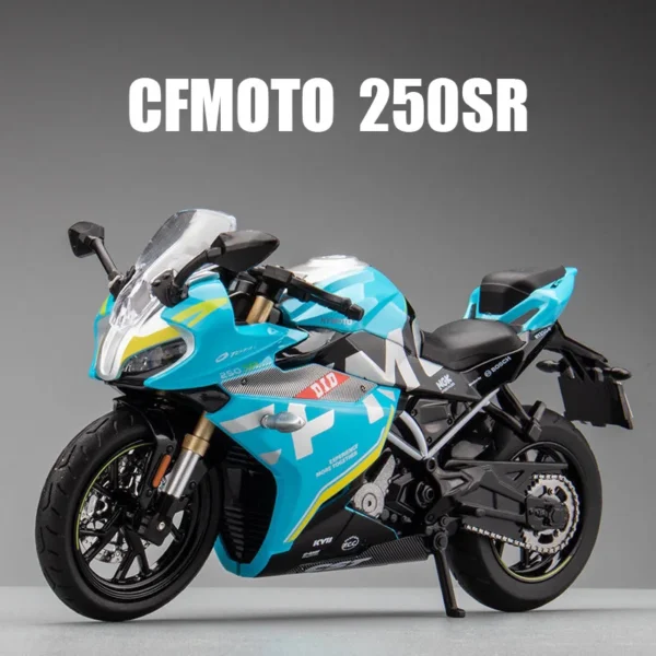 1:12 CFMOTO 250SR Metal Racing High Quality Alloy Motorcycle Miniature Toy Simulation Children Diecast Car Kids Birthday Gifts - Image 5