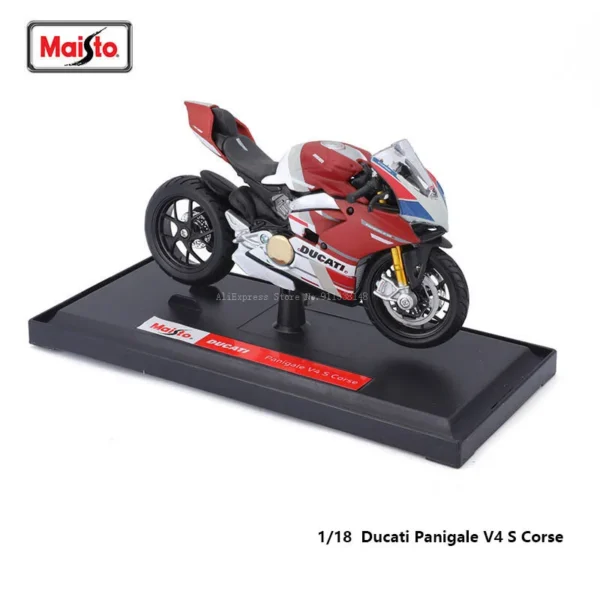 Maisto Ducati Super Naked V4 S 1:18 Scale Alloy Motorcycle Diecast Model Collectible Grade Gift Toy - Image 2