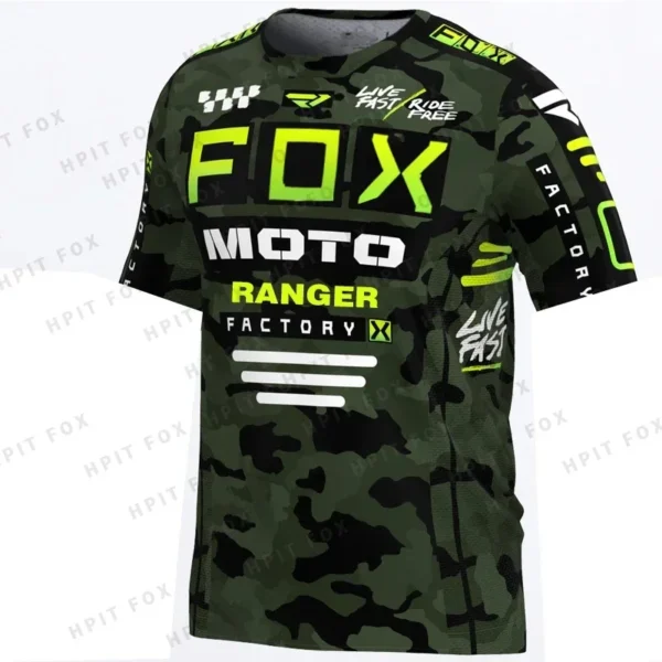 2024 Men's Downhill Jerseys RangerFox Mountain Bike MTB Shirts Offroad DH Motorcycle Jersey Motocross Sportwear Racing Bike - Image 4