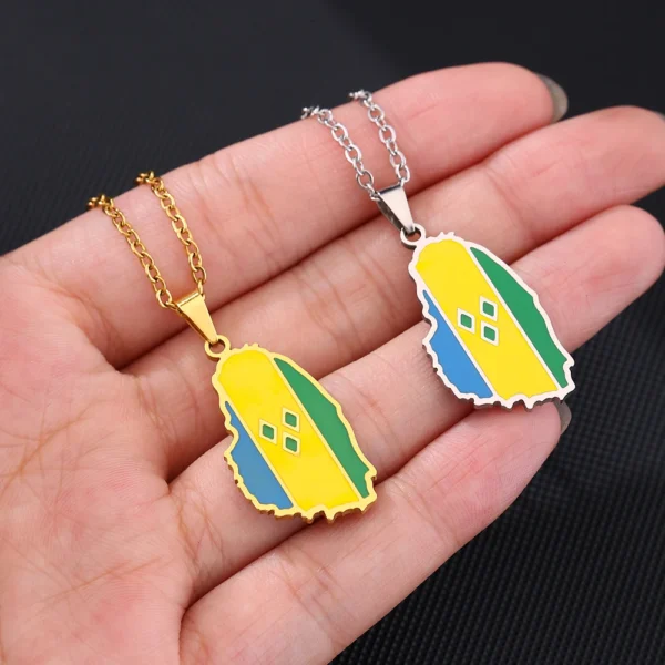 St. Vincent and the Grenadines flag necklace