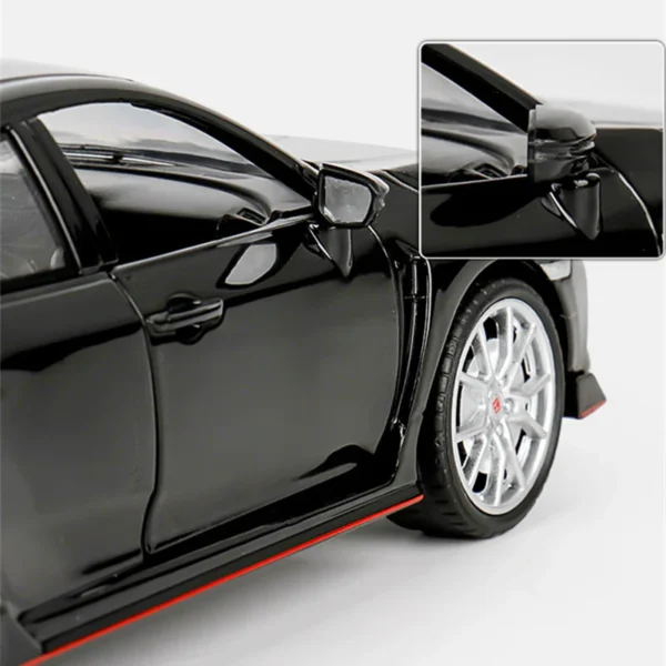 1:24 HONDA CIVIC TYPE R Alloy Sports Car Model Diecast & Toy Vehicle Metal Racing Car Model Sound and Light Collection Kids Gift - Image 5