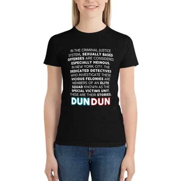 Law And Order Svu T-ShirtLaw and Order_ SVU opening monologue T-shirt Aesthetic clothing summer top woman t shirt - Image 4