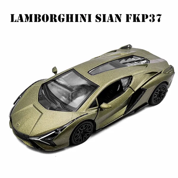 1:36 Audi R8 V10 Coupe Noire Metal Diecast Car Model Repilca Scale Miniature Collection Vehicle Hobby Kid Toy for Boy Xmas Gift - Image 3