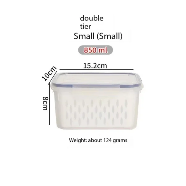 White plastic container with lid and vent holes.