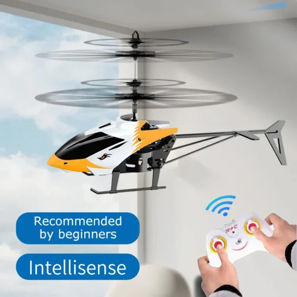 Remote Control Airplane Helicopter Flying Mini Interaction Airplane Gesture Sensing Children Flashing Light Aircraft Kids Toy