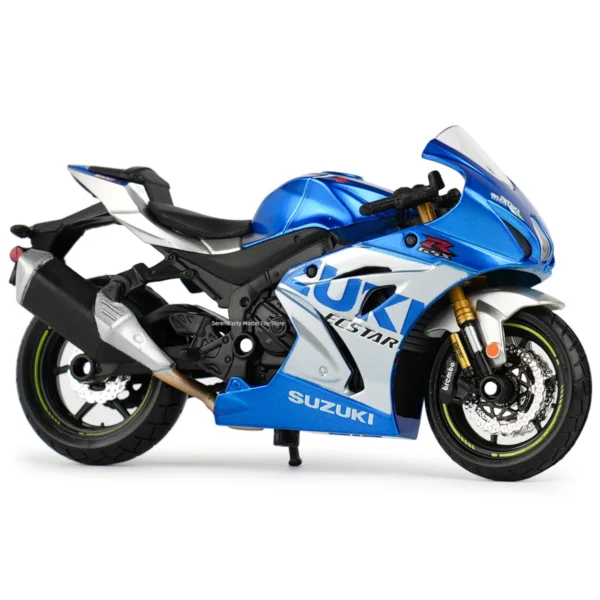 Bburago 1:18 2021 Suzuki GSX-R1000 R Static Die Cast Vehicles Collectible Motorcycle Model Toys