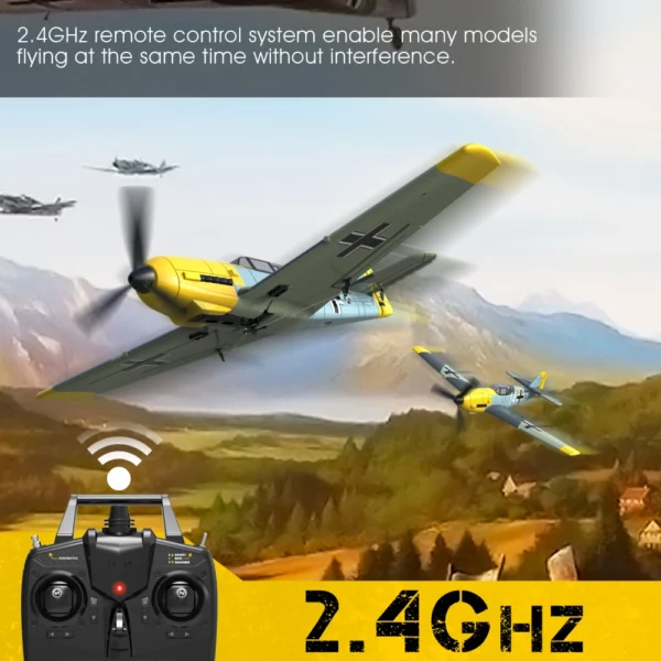 Remote control planes with 2.4GHz system.