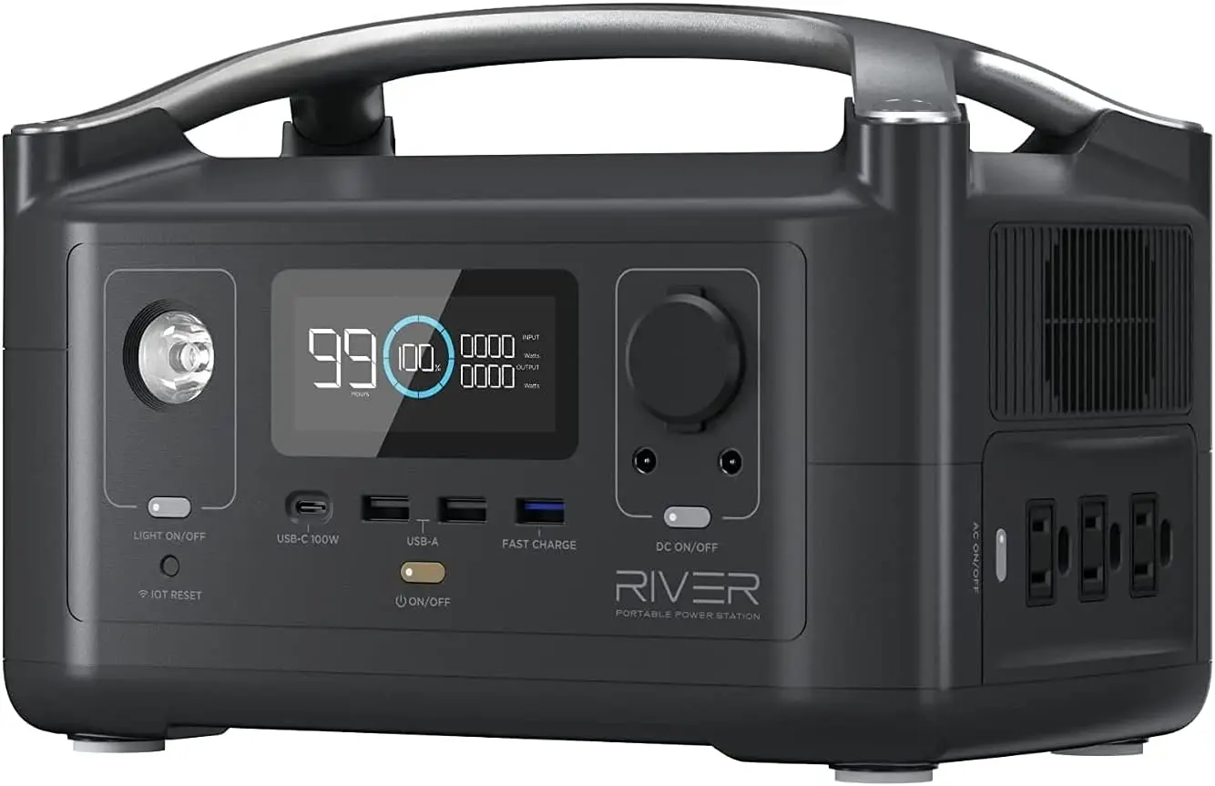 Black River portable power station with display.