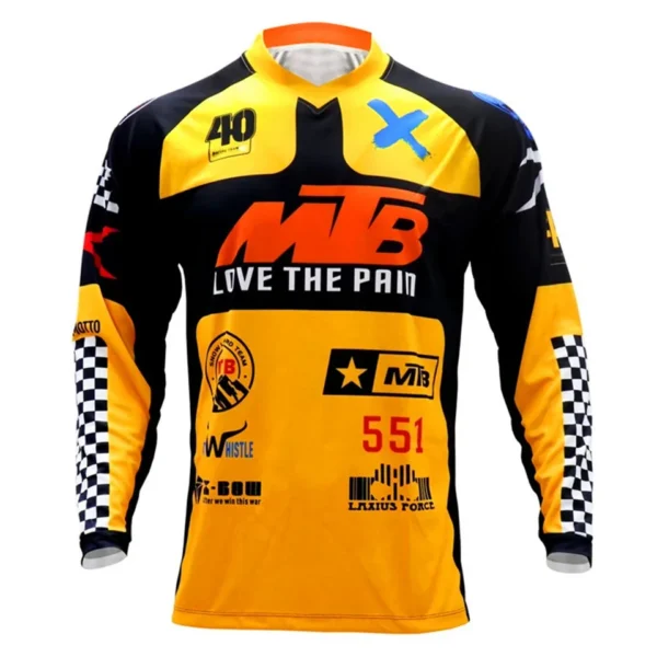 Downhill Jersey Motocross Mountain Bike Clothing Bicycle Moto Long Sleeve Sports T-shirt Men Cycling Jersey MTB Shirts Racing DH