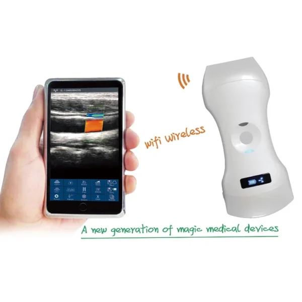 2023 Handheld Human Portable Wifi Wireless Handheld Ultrasound Scanner Color 3d 4d Machine Color Ultrasound Probe Machine - Image 5