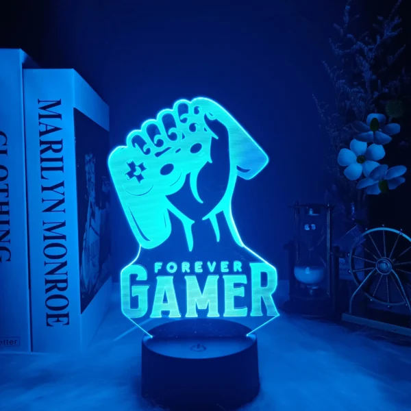 3D led lamp Gaming room light Games NightLight Gaming Table Lamp for Children Headphones Game Zone Lights Home Decor Gift - Image 4