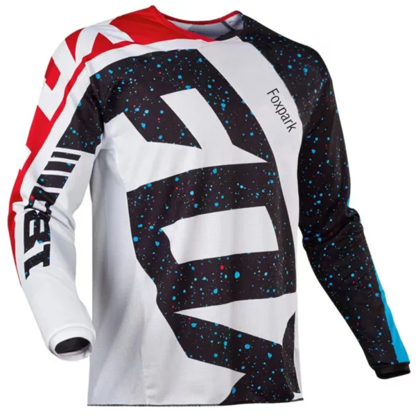 2024 Mountain Bike Team Downhill Jersey, MTB Fox e Teleyi, Offroad Bicicleta, Camisa Locomotiva Bicicleta - Image 4