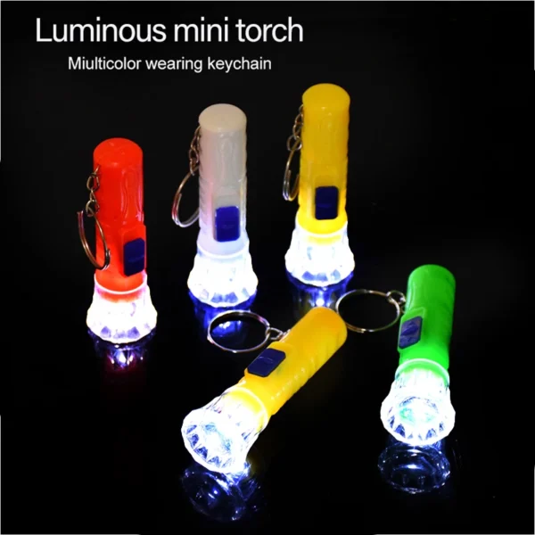 12/24Pcs Mini LED Flashlight Lamp Children Birthday Party Favors Goodie Bag Pinata Filler Toys Rewards Christmas New Year Gifts