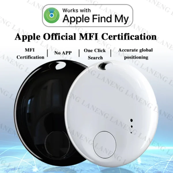 Wireless GPS Smart Tracker Work with Apple Find My APP NTag Anti Lost Reminder Device MFI Rated Locator Car Key Pet Kids Finder