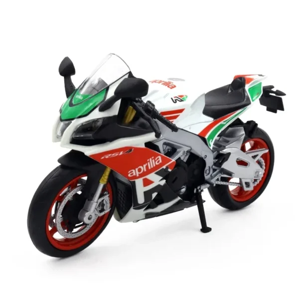 1/12 Aprilia RSV4 Alloy Motorcycle Model Toy Diecast with Shock Absorbers Model Motorcycle Collection Boys Toy Gifts Decoration