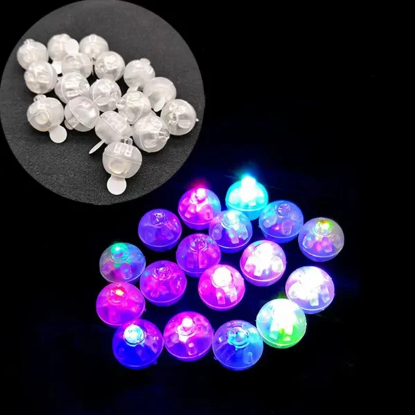 50/100Pcs LED Balloon Light Colorful Flashing Luminous Tumbler Ball Lamp Small Round Ball Light for Wedding Party Birthday Decor - Image 4