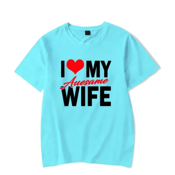 I Love My Awesome Wife Husband T Shirts Honeymoon Couple Outfits Dating Couples Anniversary Gifts Men Women Tee Shirt Oversize - Image 4