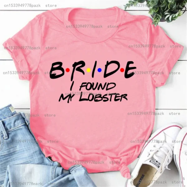 Bridesmaid Bride Squad T Shirt Hen Party Wedding Team Top I Do Crew Tees Happy Theme Friends Inspired Party T-shirt In Summer - Image 5