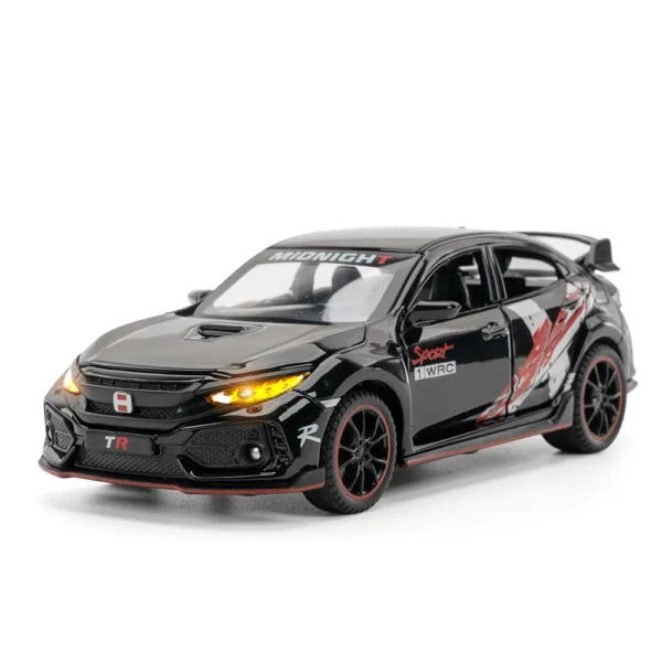 Black Honda Civic Type R toy car.