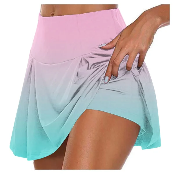 Women'S Athletic Stretchy Pleated Tennis Skirts Run Yoga Inner Shorts Elastic Sports Golf Skorts Vestidos Para Mujer Ropa Mujer - Image 5