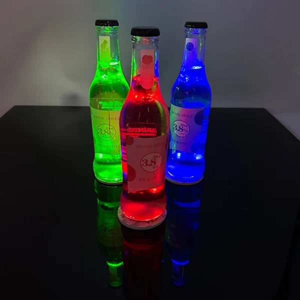 1/10 Pcs LED Cup Coaster Light Up Bottle Sticker For KTV Wedding Bar Party Supplies Luminous Cup Mat Drink Cups Vase Decor - Image 5