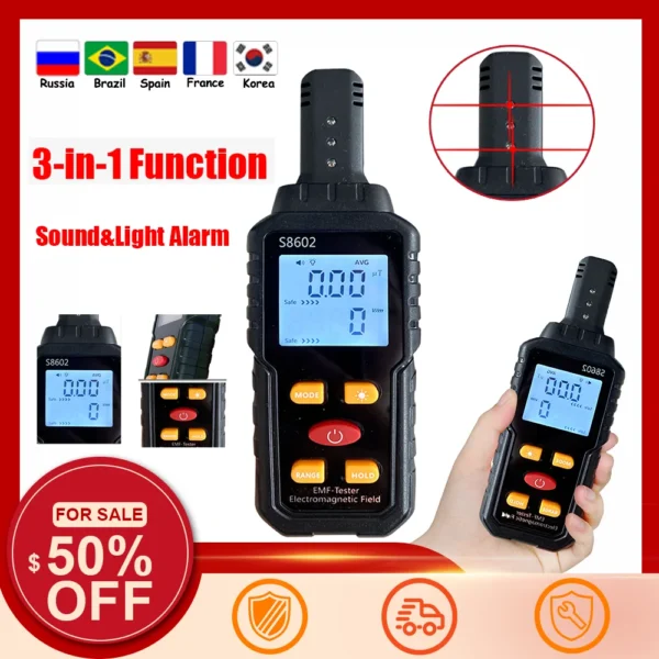 Electromagnetic field detector for sale.