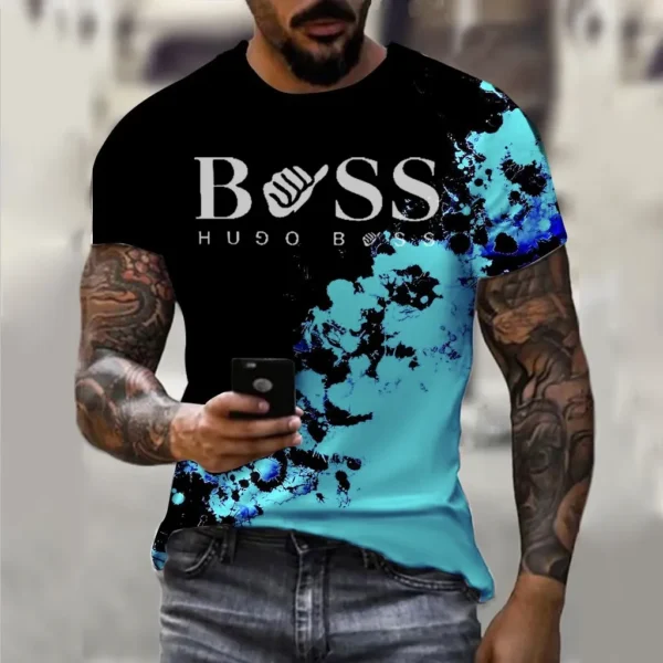 3D Pattern Men's T-shirt Printing Unisex Round Neck Short Sleeve Street Fashion High Quality Large Summer Personalized Clothing - Image 2