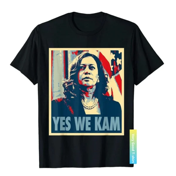 Kamala Harris - Yes We Kam T-Shirt Brand High Street T Shirts Cotton Tops Tees For Men 3D Style