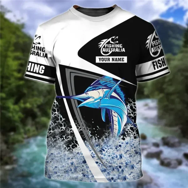 3D Men's T-Shirt Summer Outdoor Sea Fish Casual Fishing Clothing Fashion Trend Oversized Short Sleeve Top High Quality T-Shirt - Image 4