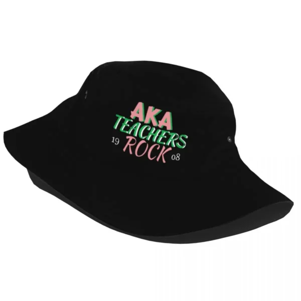 Alpha AKA Kappa Alpha Fishermans Cap Outdoor Bucket Hats Fishing Hat Foldable Hip Hop Beach Sun Hats for Women Men - Image 2