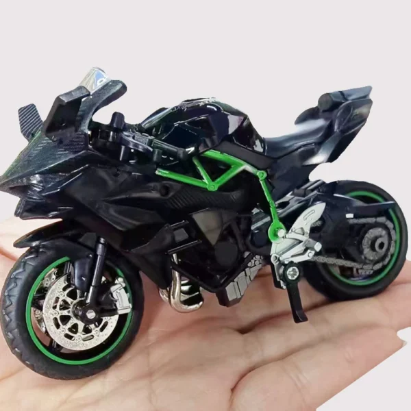 1:18 Kawasaki Ninja ZX-12R Genuine Alloy Motorcycle Model Static Die Casting Toy Collection Model Gift