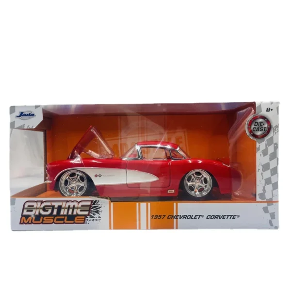 JADA1:24 1957 Chevrolet Corvette Analog Alloy series model piece as a child's birthday gift18 - Image 6