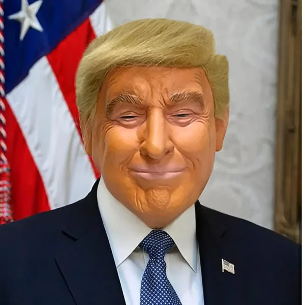 2024 US President Trump Mask Men Latex Character Headgear Playing Prop Full Face Mask Cosplay Headcover Funny Balaclava Hood