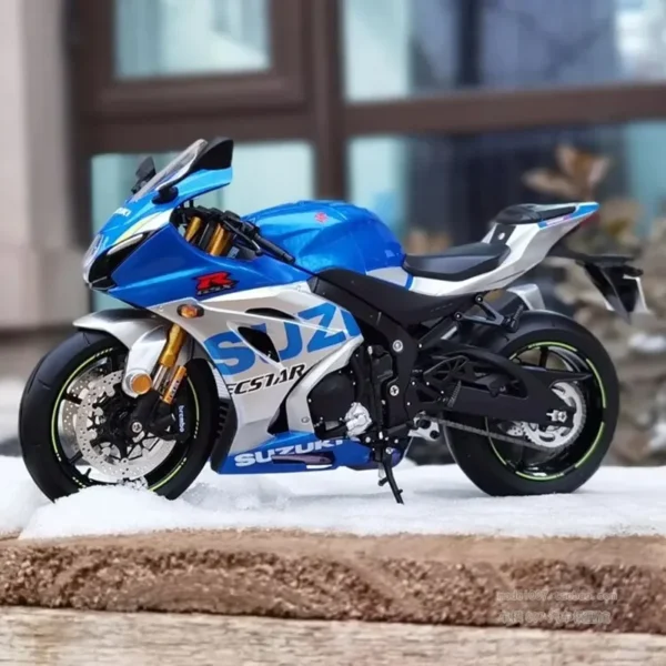 1:12 Alloy Racing Motorcycle Model Diecast Street Cross-Country Motorcycle Model for Suzuki GSX-R1000R Simulation Kids Toy Gift - Image 4