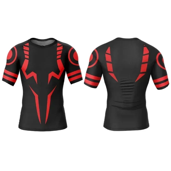 2024 Fashion Men's Fitness Graphic T-shirt Anime Jiu-jitsu 3D Printed Compression Fitness Undershirt Oversized Men Clothing Top - Image 4