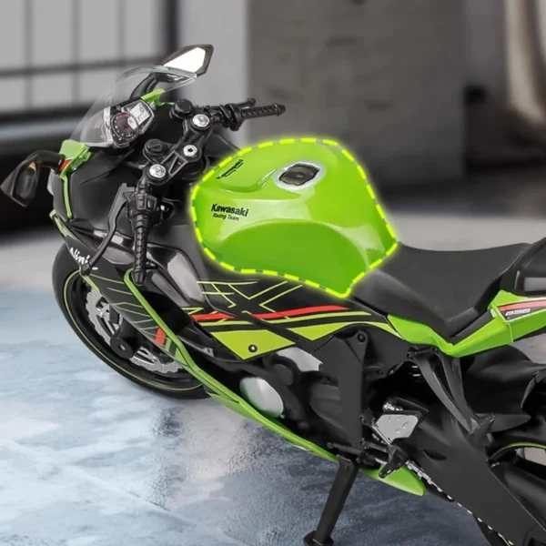 1/12 Kawasaki Ninja ZX-6R Cross-country Motorcycles Model Simulation Metal Street Racing Motorcycle Model Collection Kids Gifts - Image 4