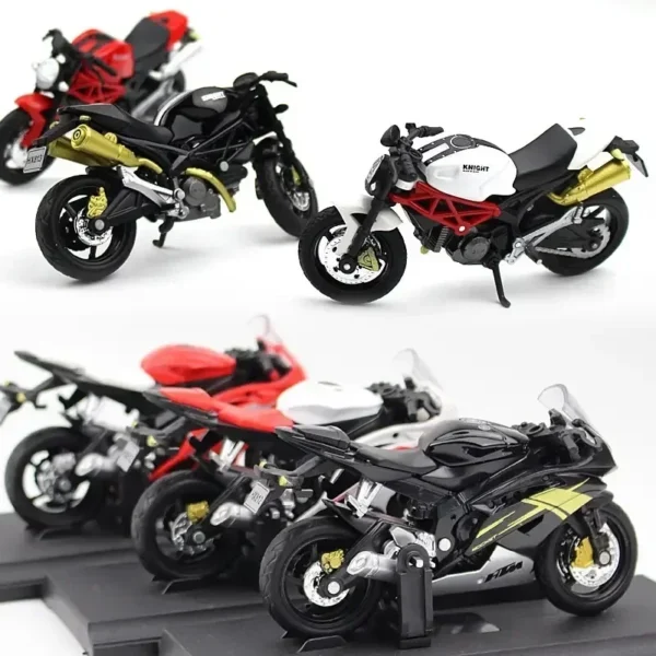 New 1:18 Home Children Plastic Car Decor Off-road Vehicle Collection Office Model Toy Diecast Motorcycle Christmas Gift - Image 3