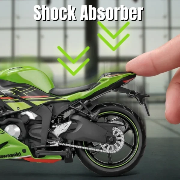 1/12 Kawasaki Ninja ZX-6R Motorcycle Toy 1:12 RMZ City Diecast Model Super Sport Miniature Collection Gift For Boy Children Kid - Image 3