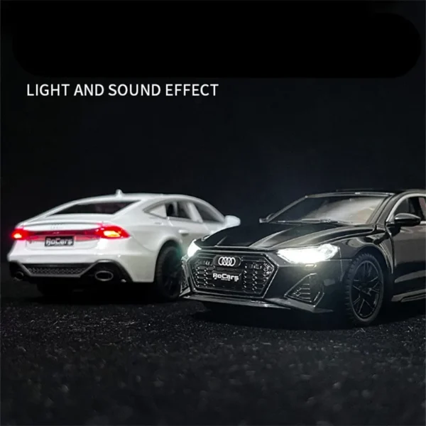 1:32 AUDI RS7 Coupe Alloy Car Model Diecasts & Toy Vehicles Metal Car Model Simulation Sound and Light Collection Childrens Gift - Image 4