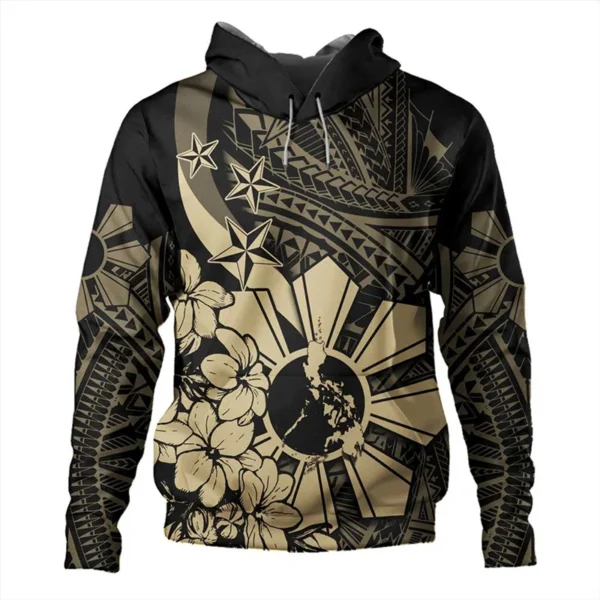 3D Printed Philippines Filipinos Polynesian Tattoo Lapu Lapu Sun Tribal Hoodies For Men Kid Fashion Hooded Hoody Retro Pullovers - Image 6