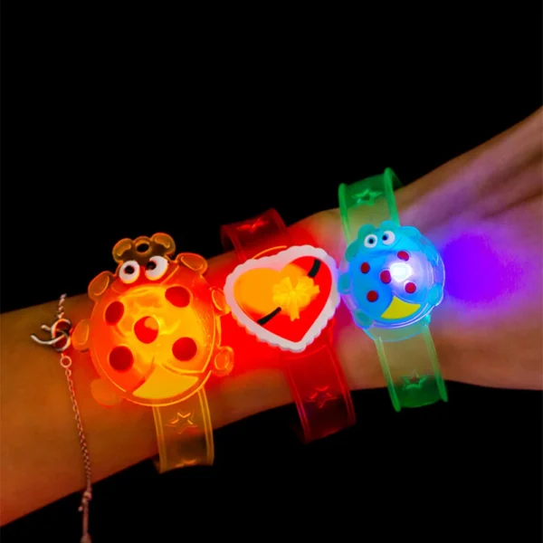 12/24 Pcs LED Luminous Fun Watch for Kids Birthday Party Baby Shower Gift Pinata Filler Halloween Carnival Christmas Gift Reward - Image 6