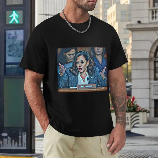 male tee-shirt Men's t-shirts brand Kamala Harris T-Shirt Short sleeve tee men clothes - Image 4